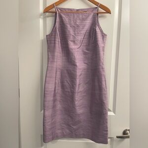 Ann Taylor 100% silk 90s Lavender Sleeveless Dress